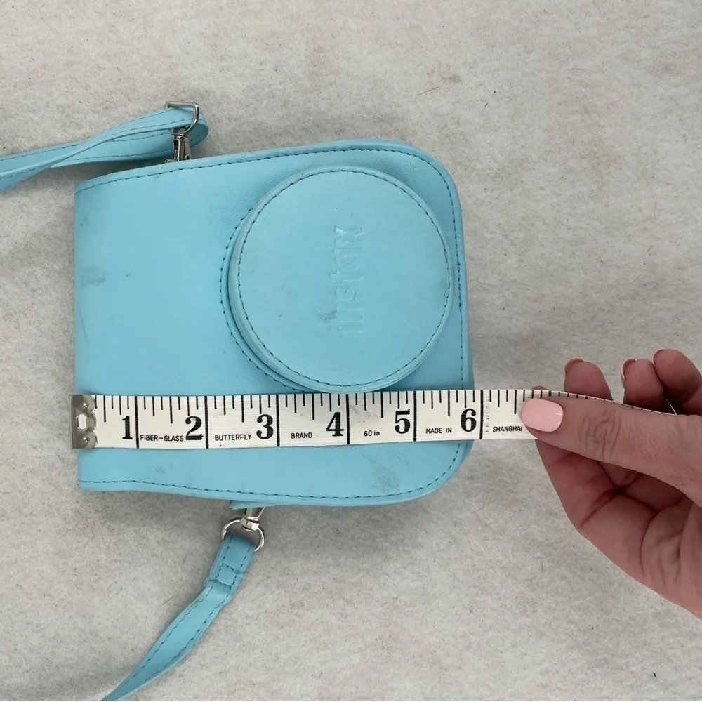 FUJI MINI 9 Groovy Case Ice Blue Instax shoulder Strap